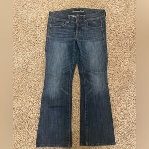 American Eagle Outfitters Dark Boot Cut Jeans 10 Short